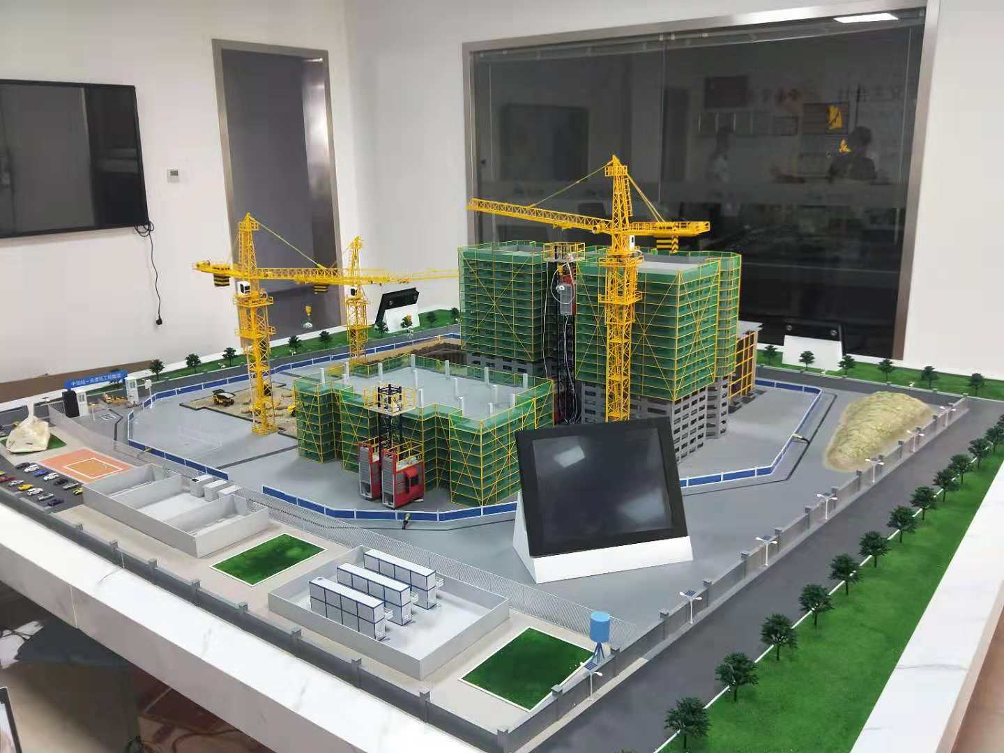 藤县建筑施工场景模型